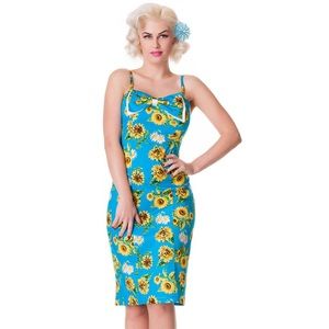 Midi sunflower dress